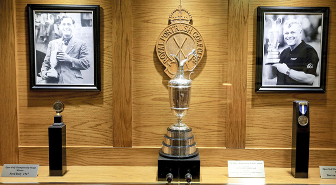 Portrush Golf Course showing off the Claret Jug